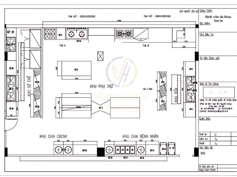 Bản vẽ thiết kế 2D bếp ăn công nghiệp (3)