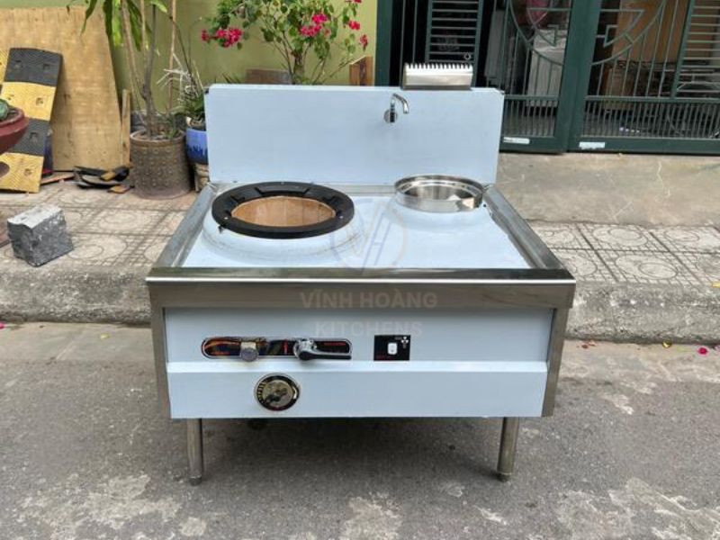 Hình ảnh thực tế bếp á 1 họng có quạt thổi