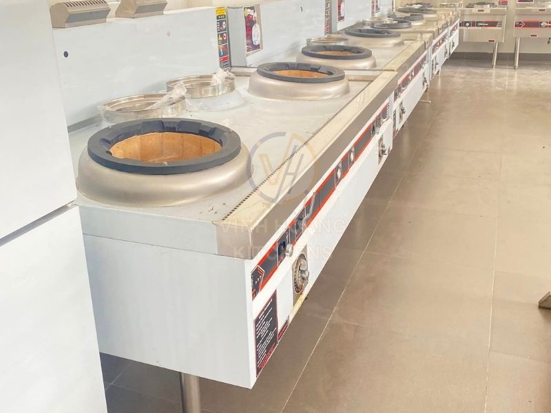 Bếp á 2 họng đất 2 bầu nước có quạt 