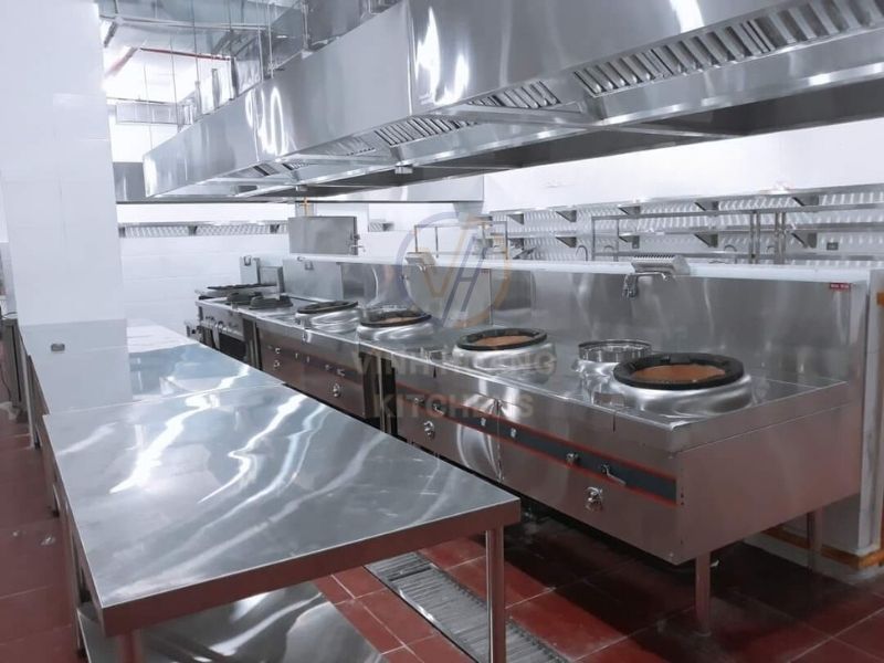 Bếp á 2 họng đất có quạt thổi