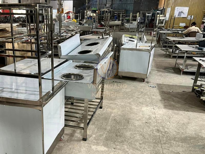 Sản xuất bếp á đôi công nghiệp