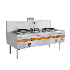 Bếp á quạt thổi 2 họng 1 bầu nước