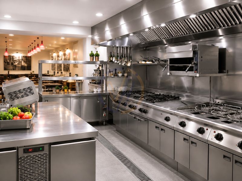 Bếp công nghiệp 1 chiều