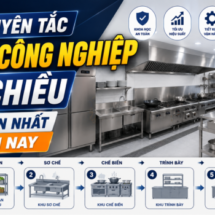 Nguyên tắc bếp công nghiệp 1 chiều chuẩn nhất hiện nay