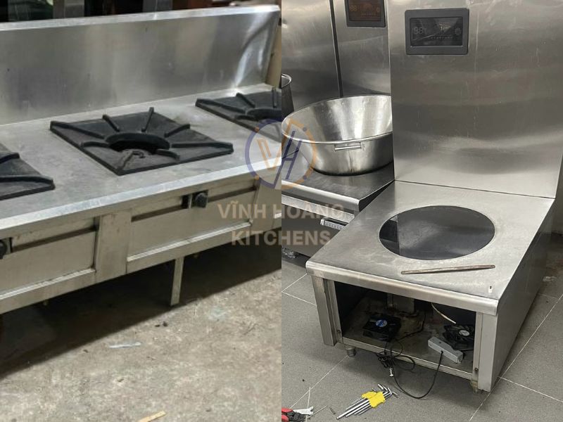 Bếp hầm gas và bếp hầm từ công nghiệp
