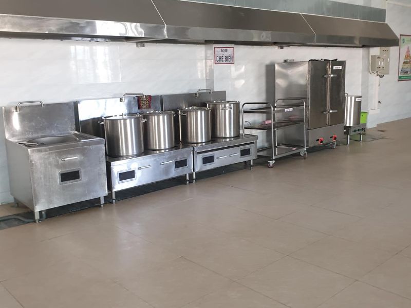 Bếp hầm Vĩnh Hoàng Kitchens inox 304 chuẩn đẹp