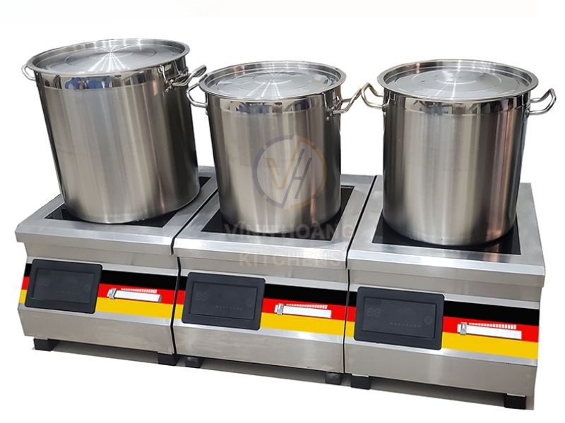 Bếp từ công nghiệp 8KW mặt phẳng ID-TP8KW-1
