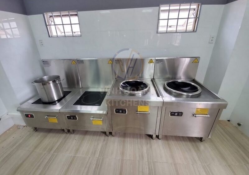 Bếp từ công nghiệp mặt lõm Việt Hàn