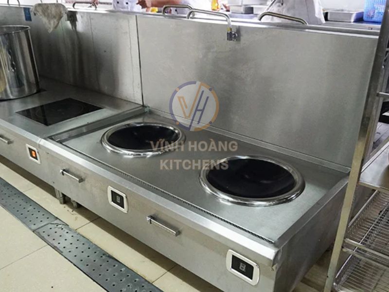 Bếp từ công nghiệp mặt lõm