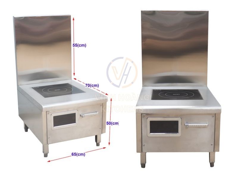 Bếp từ đơn công nghiệp Vĩnh Hoàng Kitchens 12kW