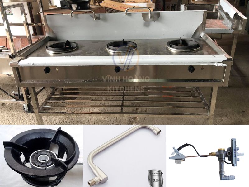 Cấu tạo & Các thông số kỹ thuật bếp á 3 họng