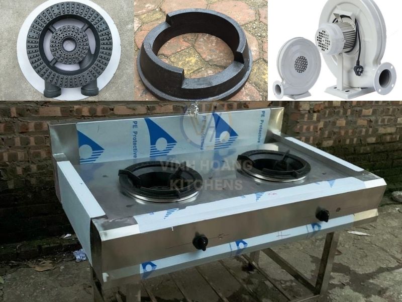 Cấu tạo chung của bếp gas công nghiệp