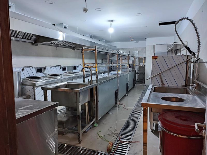 Công trình bếp công nghiệp cho gian bếp Trường Sa