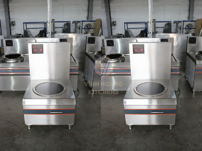 Công trình bếp từ đơn công nghiệp