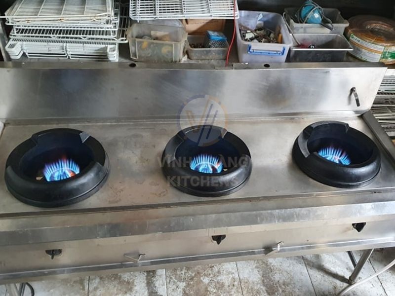 Giá Đồ Cũ bán bếp ga inox công nghiệp cũ