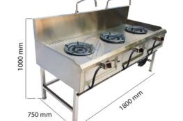 Bảng kích thước các loại bếp công nghiệp phổ biến