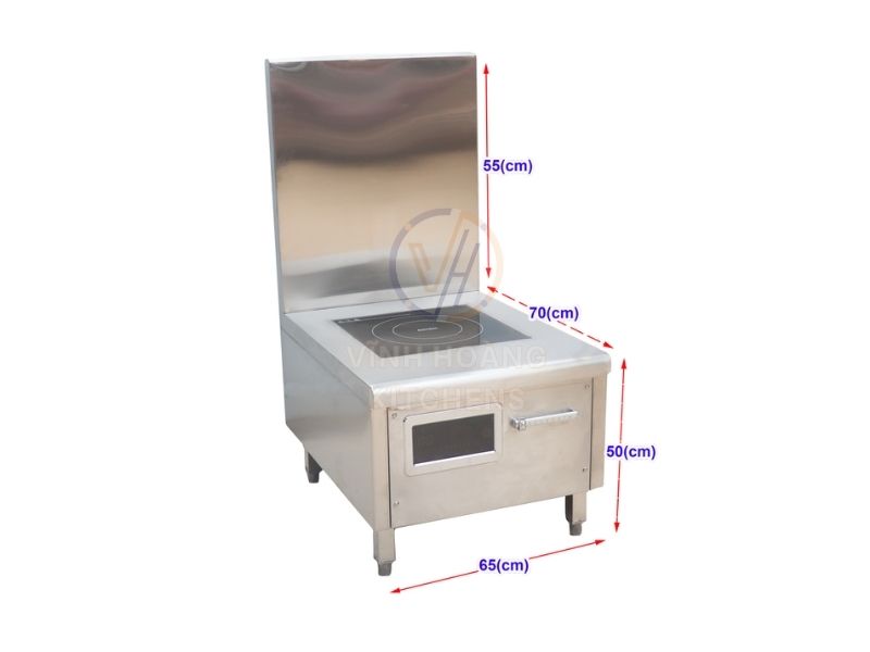 Kích thước bếp đơn công nghiệp