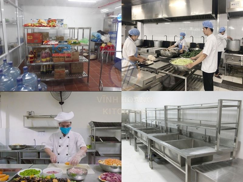 Phân biệt các khu vực trong căn bếp ăn chuẩn