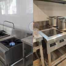 So sánh bếp gas công nghiệp và bếp từ công nghiệp