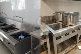So sánh bếp gas công nghiệp và bếp từ công nghiệp