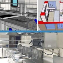 Các mô hình thiết kế bếp công nghiệp hiện đại ứng dụng nhiều nhất 2024