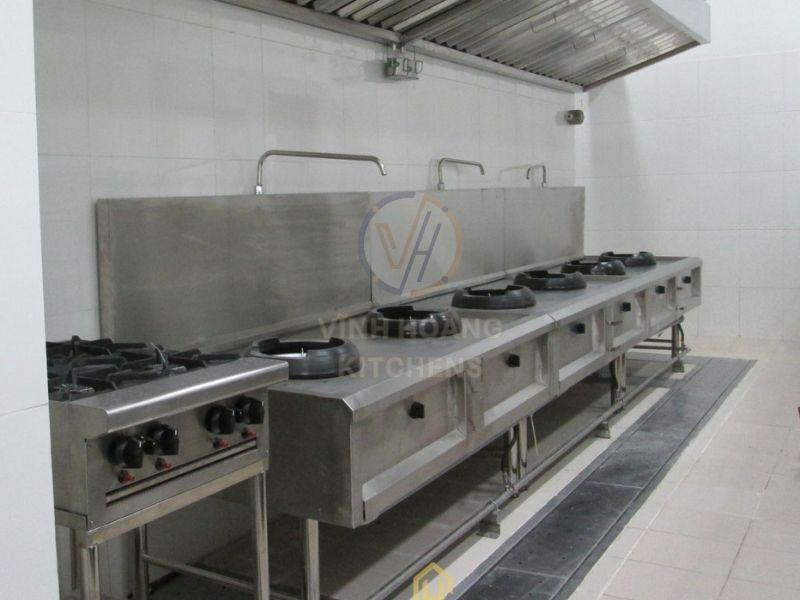 Thi công lắp bếp công nghiệp