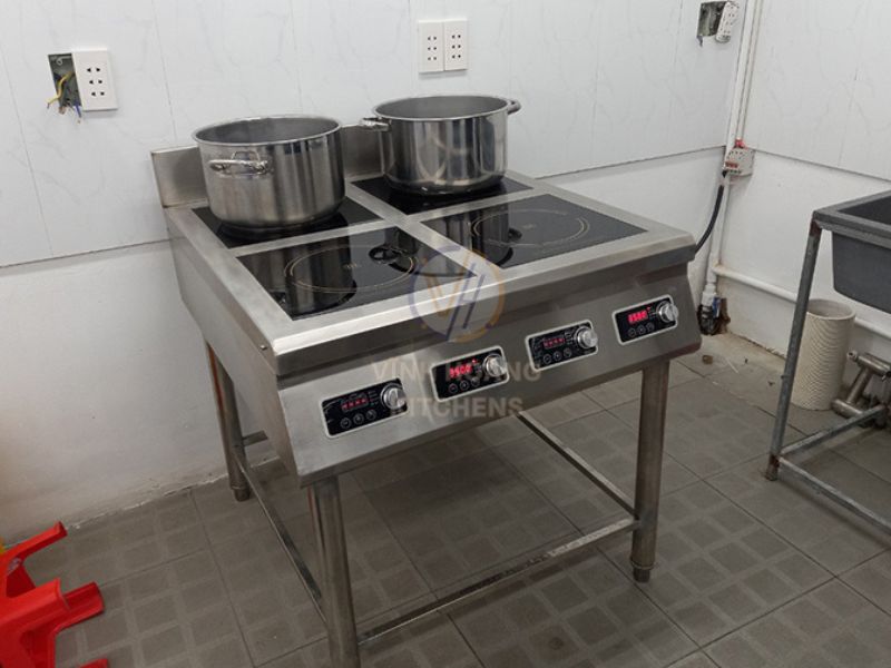 Ưu điểm bếp từ công nghiệp 4 mặt