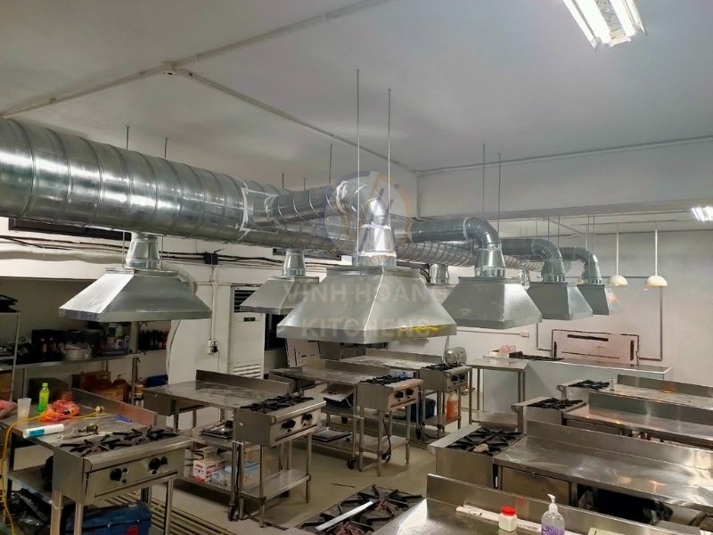 Vĩnh Hoàng Kitchens thi công lắp đặt bếp công nghiệp
