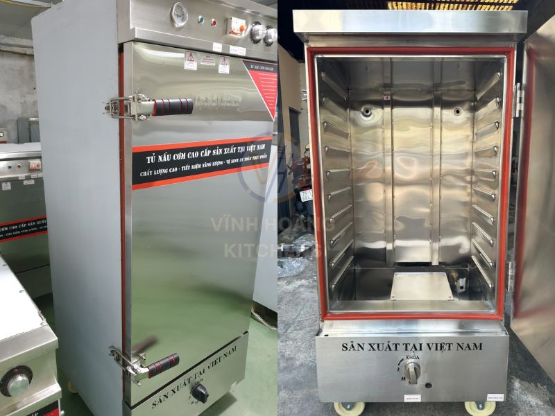 Tủ cơm gas 10 khay với các tính năng