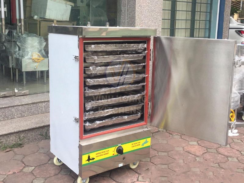 Tủ cơm gas 8 khay tiện dụng