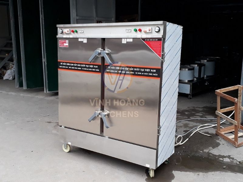 Tủ nấu cơm điện 24 Khay Vinh Hoàng Kitchens
