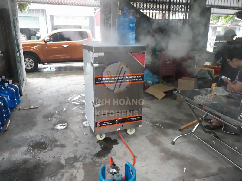 Tủ nấu cơm dùng gas Vĩnh Hoàng Kitchens 8 Khay