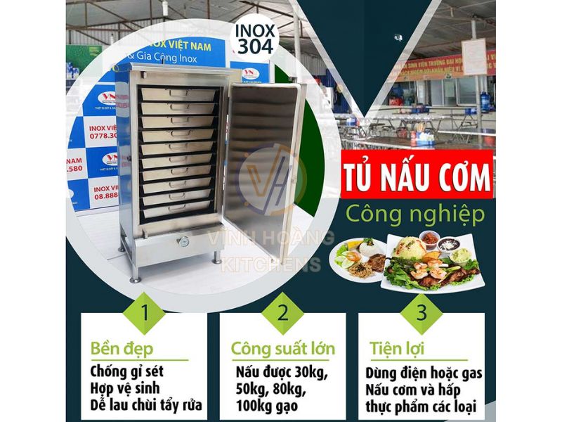So sánh tủ nấu cơm công nghiệp gas và điện: Loại nào tốt hơn?