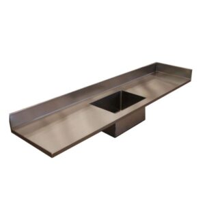 Bàn bếp inox gia đình có chậu rửa