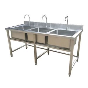 Chậu rửa công nghiệp 3 hố
