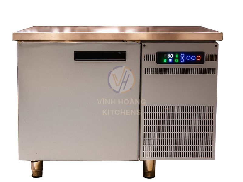 Bàn mát 1 cánh inox 900mm (150L) quạt gió