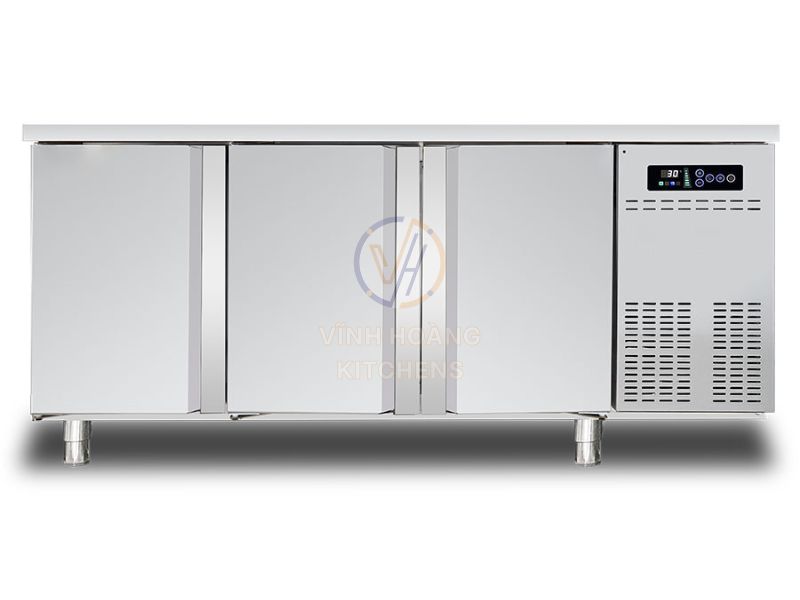 Bàn đông 3 cánh inox 1800mm 400L quạt gió