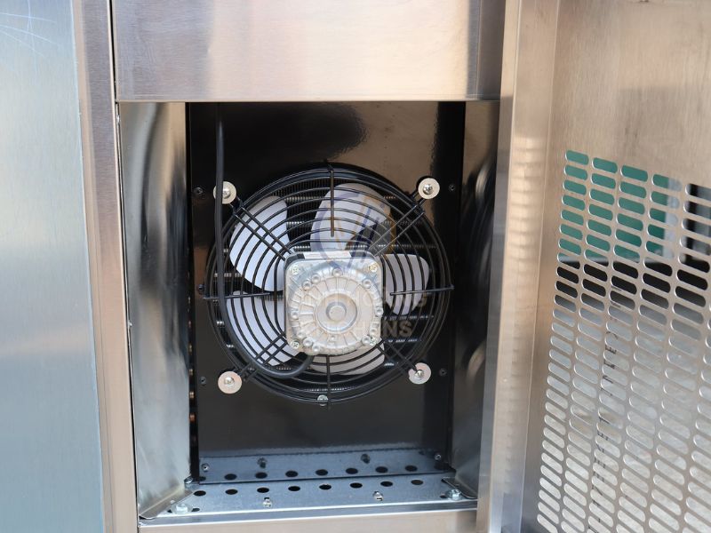 Được sử dụng dàn lạnh bằng quạt gió