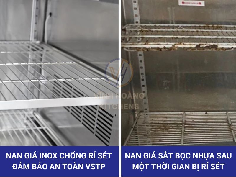 Được làm bằng 100% Inox giúp đảm bảo ATPT