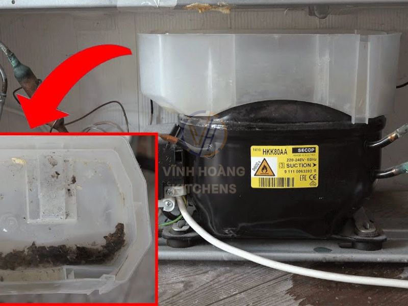 Khay nước thải tủ mát công nghiệp