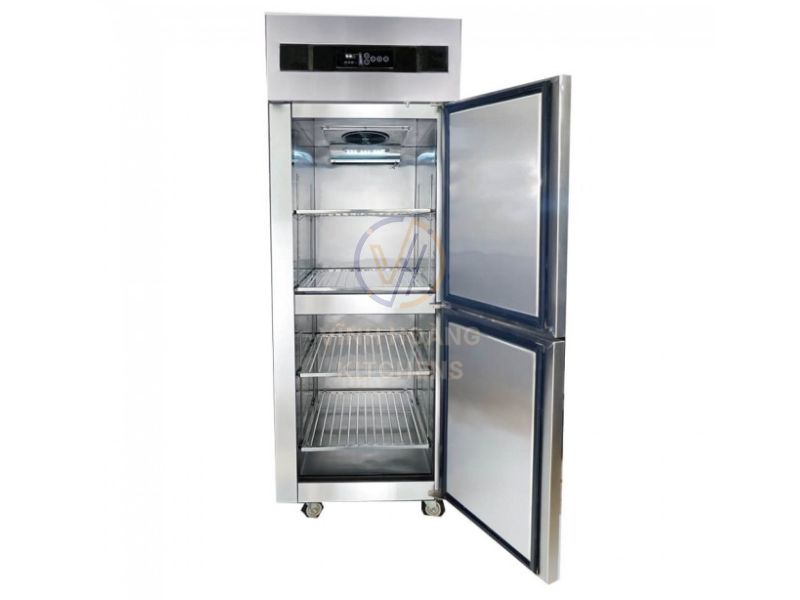 Tủ đông 4 cánh inox (1100L) quạt gió V-TD4C