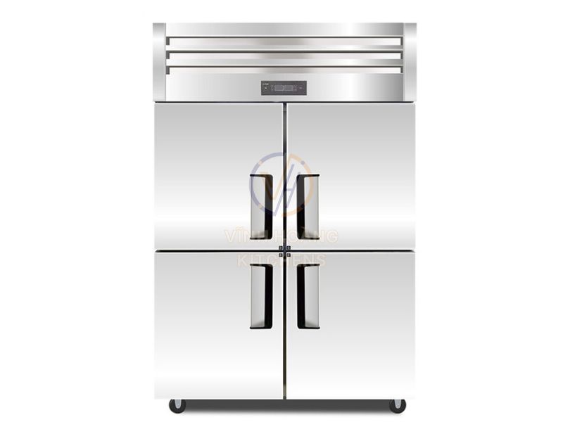 Tủ đông 4 cánh inox 1200mm (900L) trực tiếp TD-VHTT1.2