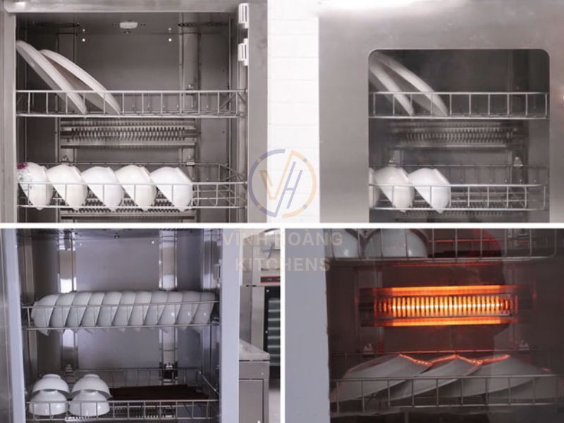 Bát đĩa cần phải được làm sạch trước khi đưa vào tủ sấy