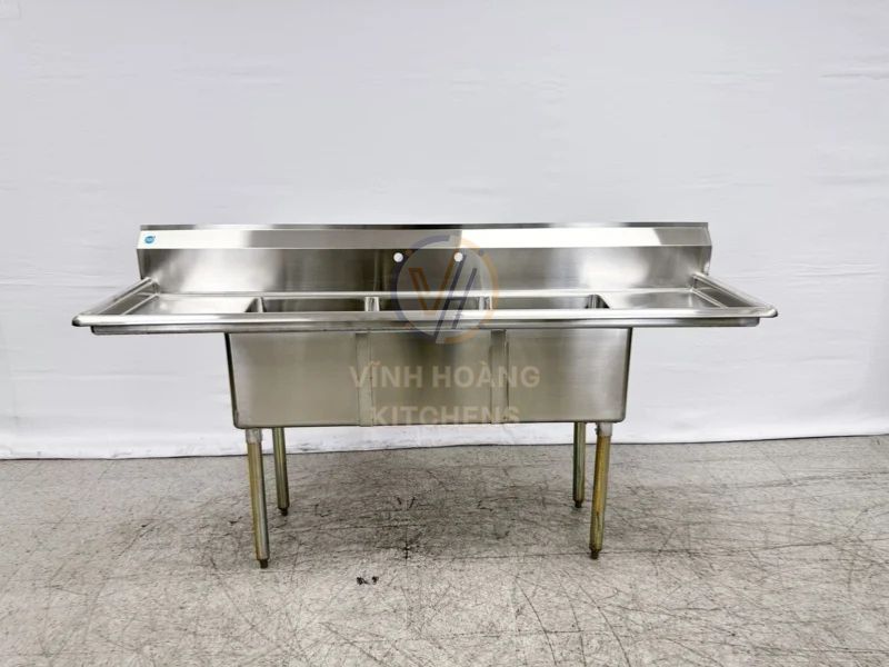Chậu rửa công nghiệp có bàn chờ