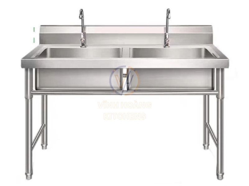 Chậu rửa công nghiệp 2 hố