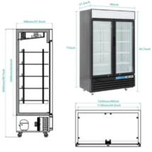 Tìm hiểu các kích thước tủ mát công nghiệp phổ biến hiện nay