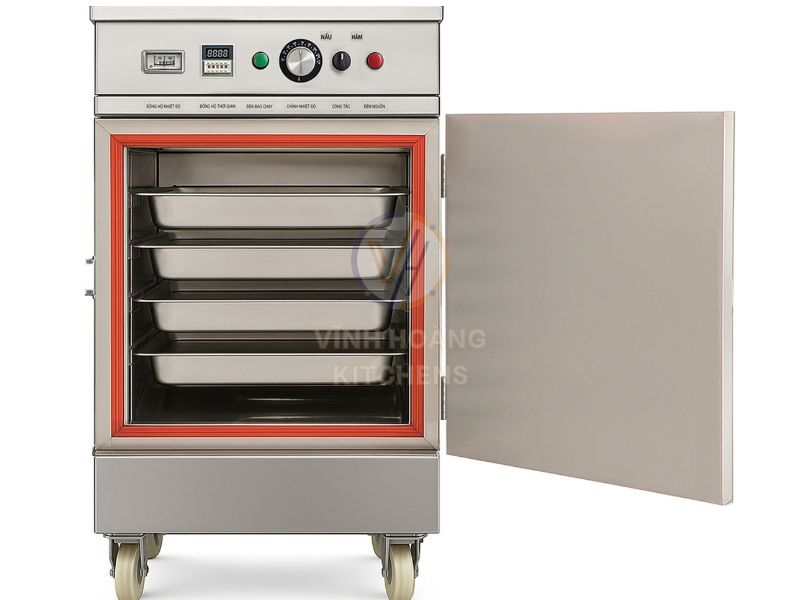 Tủ nấu cơm bằng gas 4 khay