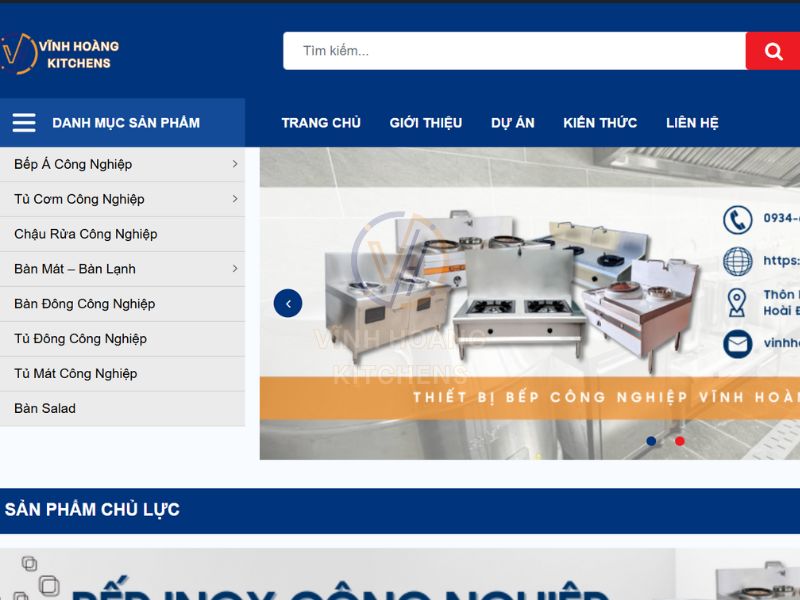 Vĩnh Hoàng Kitchens được nhiều nhà hàng, quán ăn ưa chuộng sử dụng