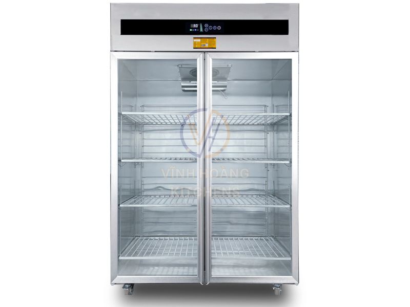 Tủ mát 2 cánh sử dụng quạt gió