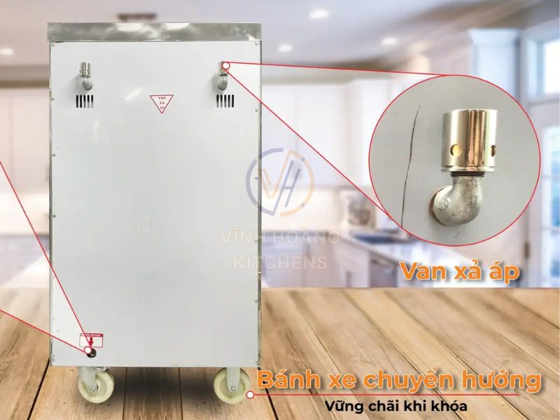 Xác định vị trí lắp đặt van xả áp